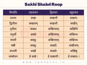 Read more about the article Sakhi Shabd Roop | Sakhi Shabd Roop In Sanskrit